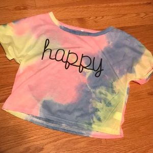 Fun tie dye crop top